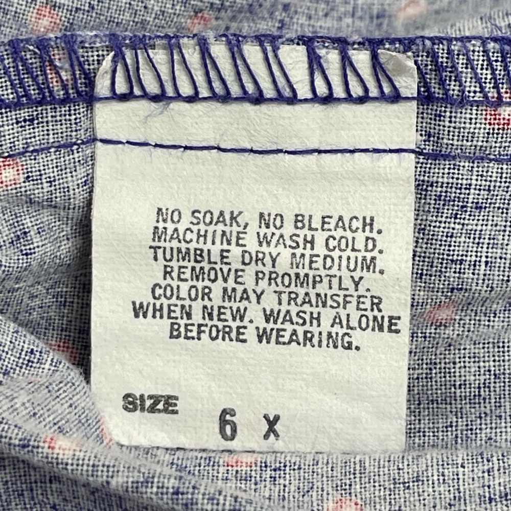 OshKosh B’Gosh Vintage Girls Nautical Wide Leg Polka Dot Pleated Shorts Blue 6X - Picture 5 of 6